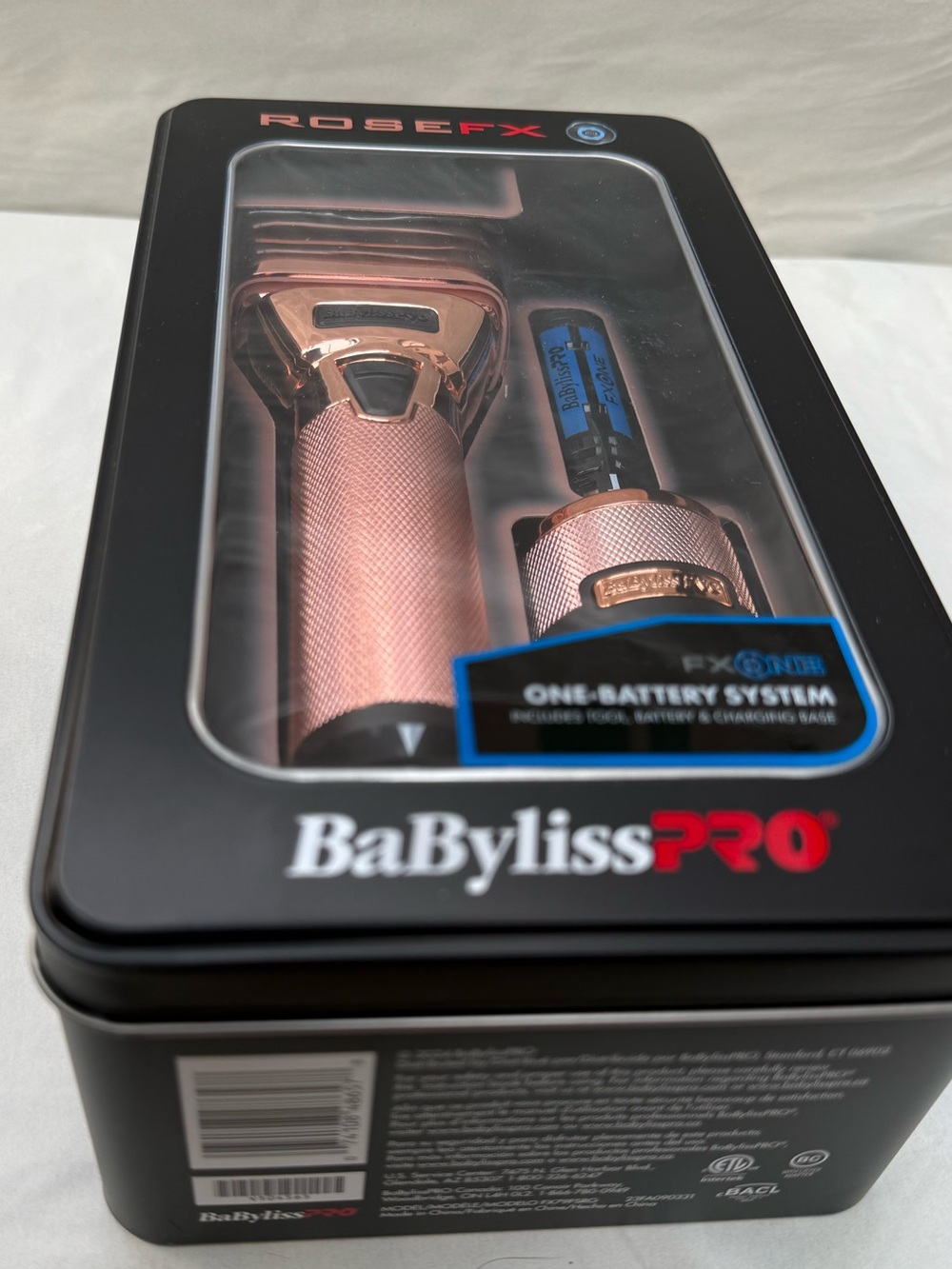 BaByliss Rose Gold FXOne Cordless Double Foil Shaver
